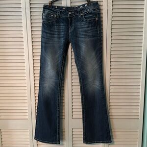 Ladies Miss Me Size 30 great used condition bootcut jeans. NICE!!!